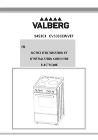 VALBERG CV 50 3CC W VET - Cuisiniere vitrocéramique