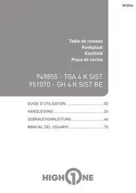 HIGH ONE TGA 4 K SIST - TABLE GAZ
