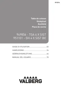 Notice VALBERG TGA 4 X SIST Gaskochfeld