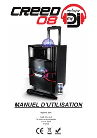 Notice MYDEEJAY CREED08 Enceinte amplifiée