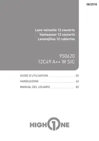 HIGH ONE 12C49 A++ W SIC - Lave-vaisselle