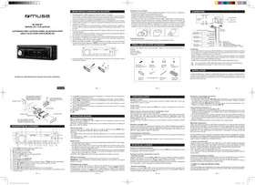 MUSE M-1229 BLUETOOTH - Autoradio