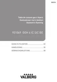 Notice VALBERG GGH 4 IC SIC BE Gaskochfeld