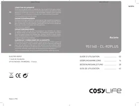 Notice COSYLIFE PLUG & FUN CL-R2P Raclette