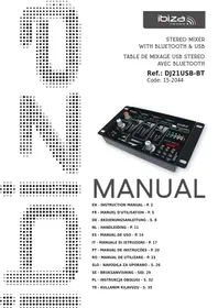Notice IBIZA DJ21USB-BT Table de mixage
