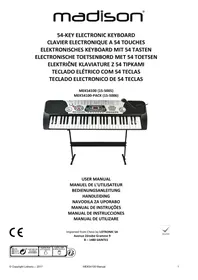Notice MADISON MEK54100P Clavier Synthétiseur