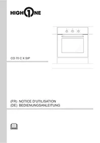 Notice HIGH ONE CO 70 C X SIP Einbaubackofen