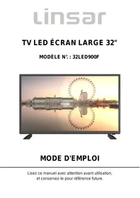 Notice LINSAR P-32LED900F TV LED