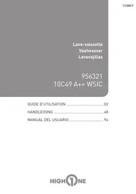 HIGH ONE 10C49 A++ WSIC - Lave-vaisselle