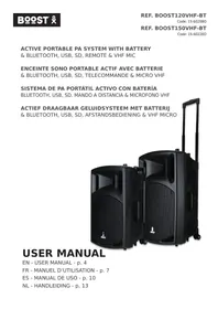 Notice BOOST 120VHF-BT Enceinte