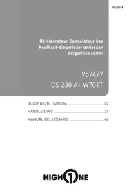 HIGH ONE CS 230 A+ W701T - Réfrigérateur combiné