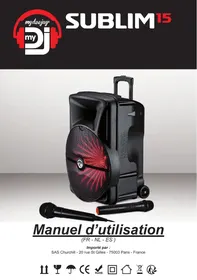 Notice MYDEEJAY SUBLIM 15 Enceinte amplifiée