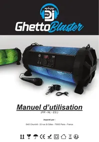 Notice MYDEEJAY GHETTO BLASTER Enceinte amplifiée