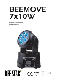 Notice BEE STAR BEEMOVE WASH Projecteur de lumière
