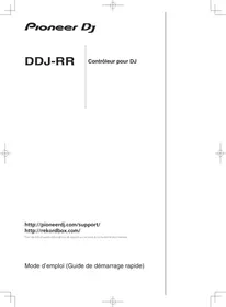 Notice PIONEER DJ DDJ RR Contrôleur usb