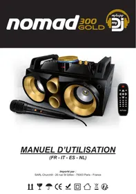 Notice MYDEEJAY NOMAD 300 GOLD Enceinte amplifiée