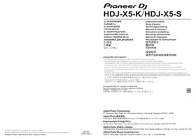 Notice PIONEER DJ HDJ-X5BT-R Casque