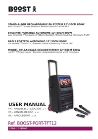 Notice BOOST KARAOKE UHF Enceinte amplifiée