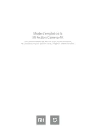 Notice Xiaomi MI ACTION CAM Caméra sport