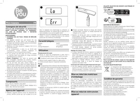 Notice BE YOU BY-LS02 Pèse-bagage