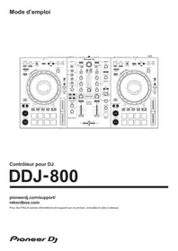 Notice PIONEER DJ DDJ-800 Contrôleur usb