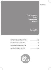 Notice BE YOU BY-MBS 02 Pèse-personne