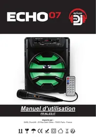 Notice MYDEEJAY ECHO 7 Enceinte amplifiée