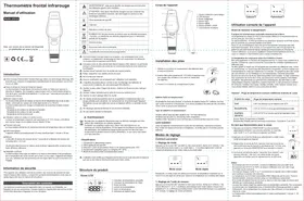 Notice ONEARZ UFR106 Thermomètre infrarouge