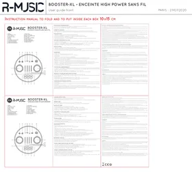 Notice R-MUSIC BOOM PARTY XL Enceinte amplifiée