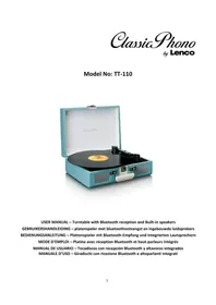 LENCO TT110 - Tocadiscos de vinilo