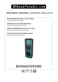 Notice BOOMTONEDJ BOOMASTER 1000 Powered speaker