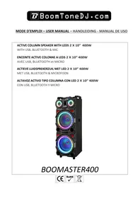 Notice BOOMTONEDJ BOOMBLASTER400 Powered speaker