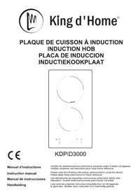 Notice KING D HOME KDPID 3000 Cuisinières à induction