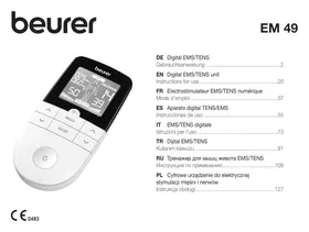 Notice BEURER EM49 Kas uyarıcı cihaz