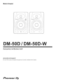 Notice PIONEER DJ DM-50D-W Enceinte amplifiée