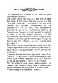 SENSLY Malette pierres chaudes - Bien-etre