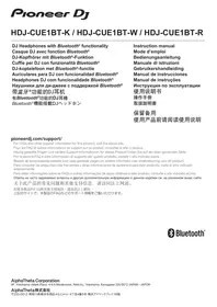 Notice PIONEER DJ HDJ CUE1 BT NOIR Casque