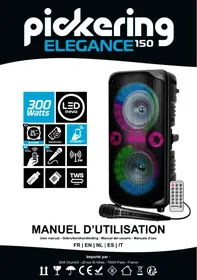 Notice PICKERING ELEGANCE 150 Enceinte amplifiée