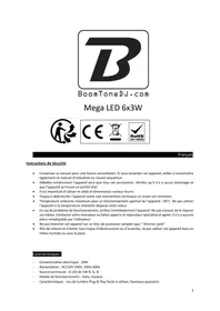 Notice BOOMTONEDJ PAR 36 MEGALED 6X3 WATTS Éclairage