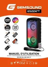 Notice GEMSOUND GS2224 FIRE Enceinte