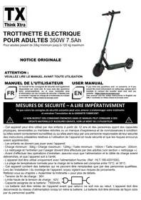 Notice TX AS-03 Trottinette électrique