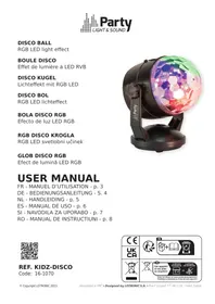 Notice PARTY LIGHT&SOUND BOULE DISCO PARTY Boule disco