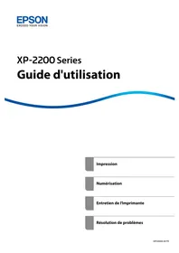 Notice EPSON EXPRESSION XP-2205 Imprimante multifonction