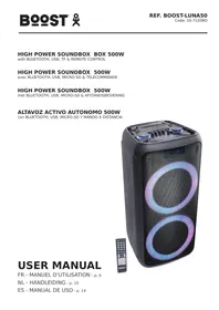 Notice BOOST LUNA 50 Enceinte amplifiée
