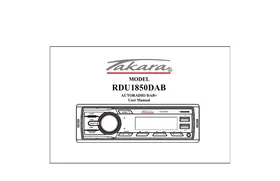 Notice TAKARA RDU1850 Autoradio