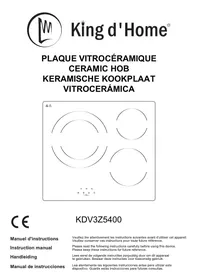 KING D HOME KDV 3Z 5400 - Plaque de cuisson vitrocéramique