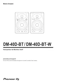 Notice PIONEER DJ DM40DBT Enceinte amplifiée