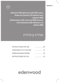 Notice EDENWOOD RUBAN LED 5M AVEC 150X LED CONNECTé Iluminación