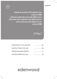 Notice EDENWOOD 2X 50CM AVEC 32LED USB Tira LED