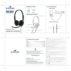 Notice BLUESTORK MC301 Casque audio